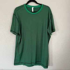Green striped Lululemon T-Shirt